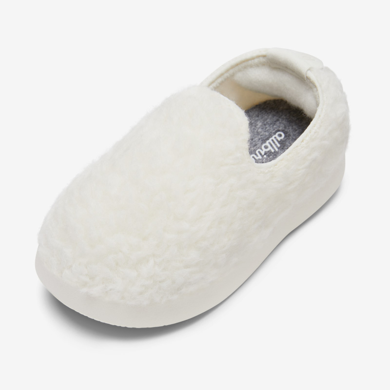 Smallbirds Wool Loungers - Little Kids - Natural White Fluffs ID=U6eIMF7V