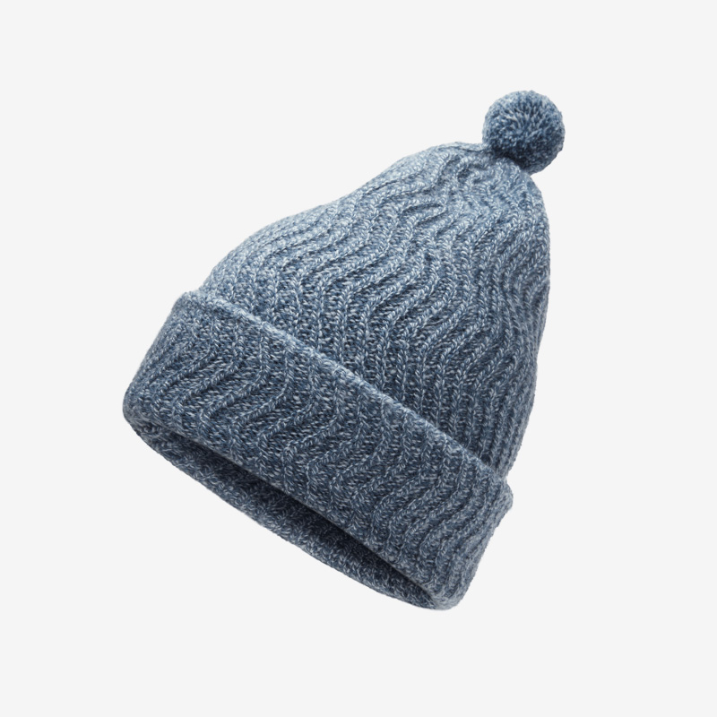 Smallbirds Pom Beanie - Little Kids - Blue Grey Marl ID=UsVJAprA