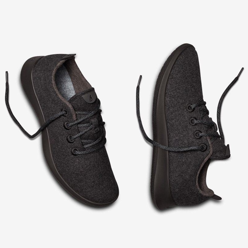 Men's Wool Runners - Natural Black ID=x2gRWU67